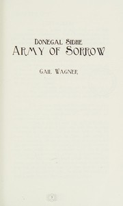 Front cover of Army of sorrow by Gail Wagner