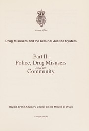 Front cover of Drug Misusers and the Criminal Justice System by Advisory Council on the Misuse of Drugs