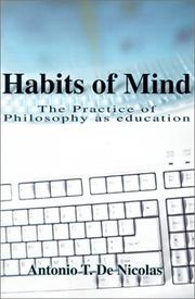 Front cover of Habits of Mind by Antonio T. De Nicolas