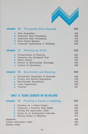 Cover of Retail merchandising by John Williams Wingate