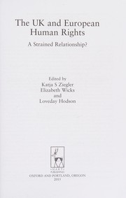 Front cover of UK and European Human Rights by Katja S. Ziegler