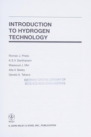 Cover of Introduction to hydrogen technology by Roman J. Press