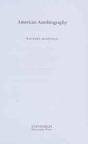 Front cover of American Autobiography by Rachael McLennan