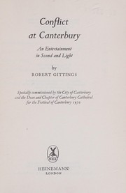 Front cover of Conflict at Canterbury by Gittings, Robert.