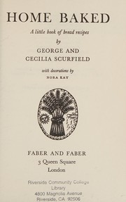 Cover of Home baked by George Scurfield