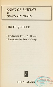 Cover of Song of Lawino & Song of Ocol by Okot p'Bitek