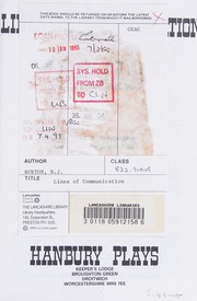 Cover of Lines of Communication by Brian J. Burton