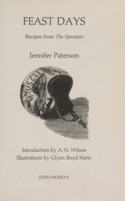 Cover of Feast days by Jennifer Paterson
