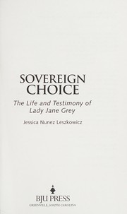 Front cover of Sovereign choice by Jessica Nunez Leszkowicz