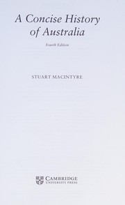 Front cover of Concise History of Australia by Stuart Macintyre