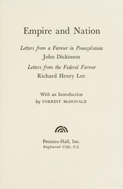 Front cover of Empire and nation by John Dickinson