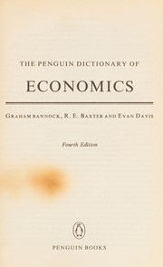 Cover of The Penguin dictionary of economics by Bannock, Graham.