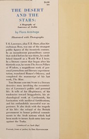Front cover of The desert and the stars by Flora Armitage