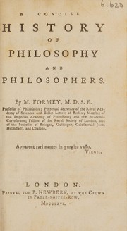 Front cover of A concise history of philosophy and philosophers by Jean-Henri-Samuel Formey
