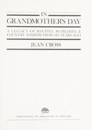 Front cover of In grandmother's day by Jean Cross