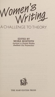 Cover of Women's Writing by Moira Monteith