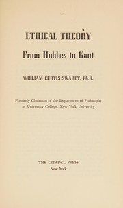 Front cover of Ethical theory by William Curtis Swabey
