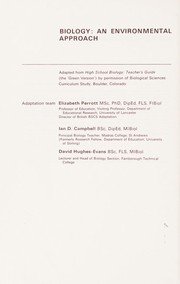Cover of Biology by Elizabeth Perrott