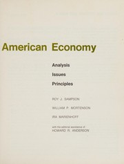Front cover of The American economy by Roy J. Sampson
