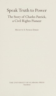 Front cover of Speak truth to power by Mignette Y. Patrick Dorsey