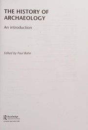 Front cover of History of Archaeology by Paul Bahn