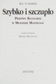 Front cover of Szybko i szczupło by Ria Tummers