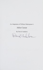 Front cover of An adaptation of William Shakespeare's Julius Caesar by David Andalora