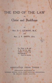Front cover of The end of the law by D. C. Gilmore