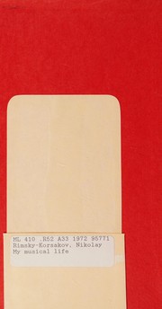 Front cover of My Musical Life by Nikolay Rimsky-Korsakov