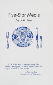 Cover of Five-star meals by Sue Frow