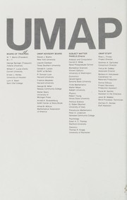 Cover of UMAP modules, 1977-1979 by R. Finney