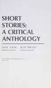 Front cover of Short stories: a critical anthology by Ensaf Thune