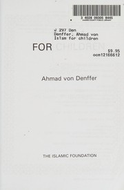 Front cover of Islam for children by Ahmad von Denffer