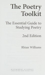 Cover of The poetry toolkit by Rhian Williams
