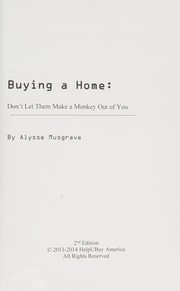 Front cover of Buying a Home by Alysse Musgrave
