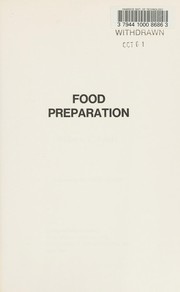 Cover of Food preparation by William L Kahrl