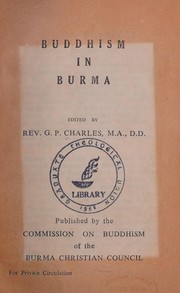 Cover of Buddhism in Burma by G. P. Charles