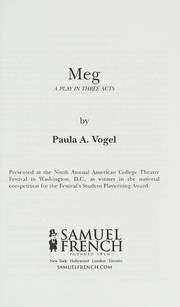 Cover of Meg by Paula Vogel