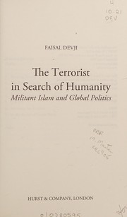 Front cover of The terrorist in search of humanity by Faisal Devji