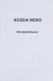 Cover of Acqua nero by Meredydd Barker