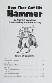 Front cover of How Thor got his hammer by Nomi J. Waldman