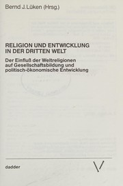 Front cover of Religion und Entwicklung in der Dritten Welt by Unknown