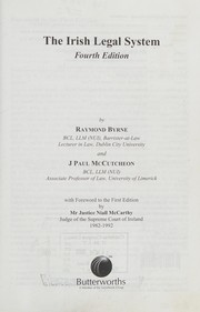 Cover of The Irish legal system by Raymond Byrne
