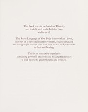 Front cover of The secret language of your body by Inna Segal