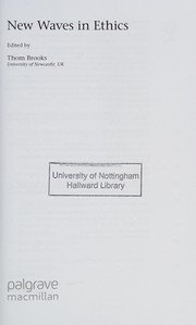 Cover of New waves in ethics by Thom Brooks