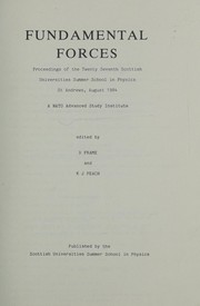 Front cover of Fundamental forces by Scottish Universities Summer School in Physics (27th 1984 St Andrews, Scotland)
