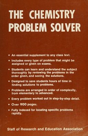 Front cover of The chemistry by Research and Education Association