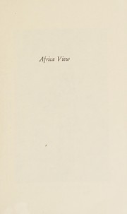 Front cover of Africa view by Julian Huxley