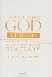 Front cover of Experiencing God at home by Tom Blackaby