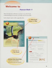 Cover of Pearson math 11 by Gordon Cooke